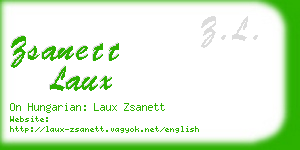 zsanett laux business card
